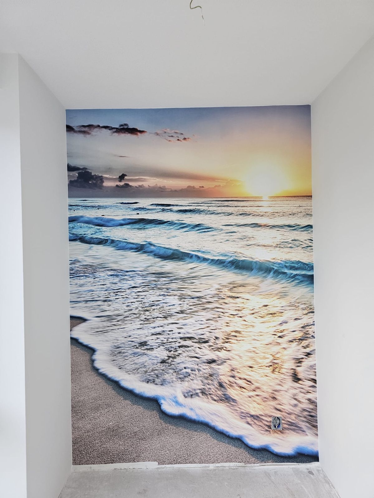 Portfolio: Fotobehang met zonsondergang aan zee